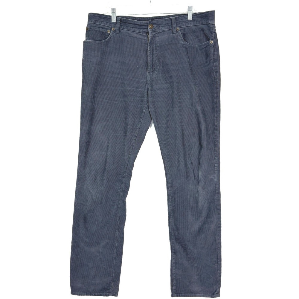 Pilcro And The Letterpress Women's Gray Corduroy Serif Mid Rise‎ Pants Sz 31